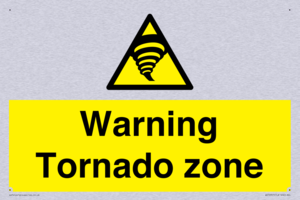 Warning Tornado zone